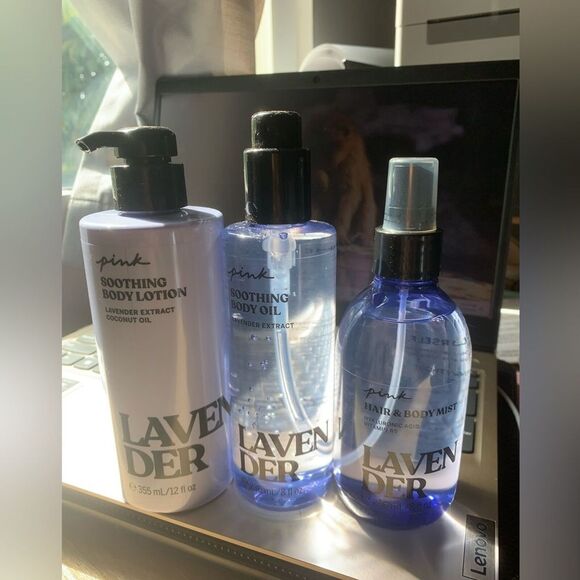 VICTORIAS SECRET PINKBODY CARE LAVENDER BODY LOTION OIL MIST
